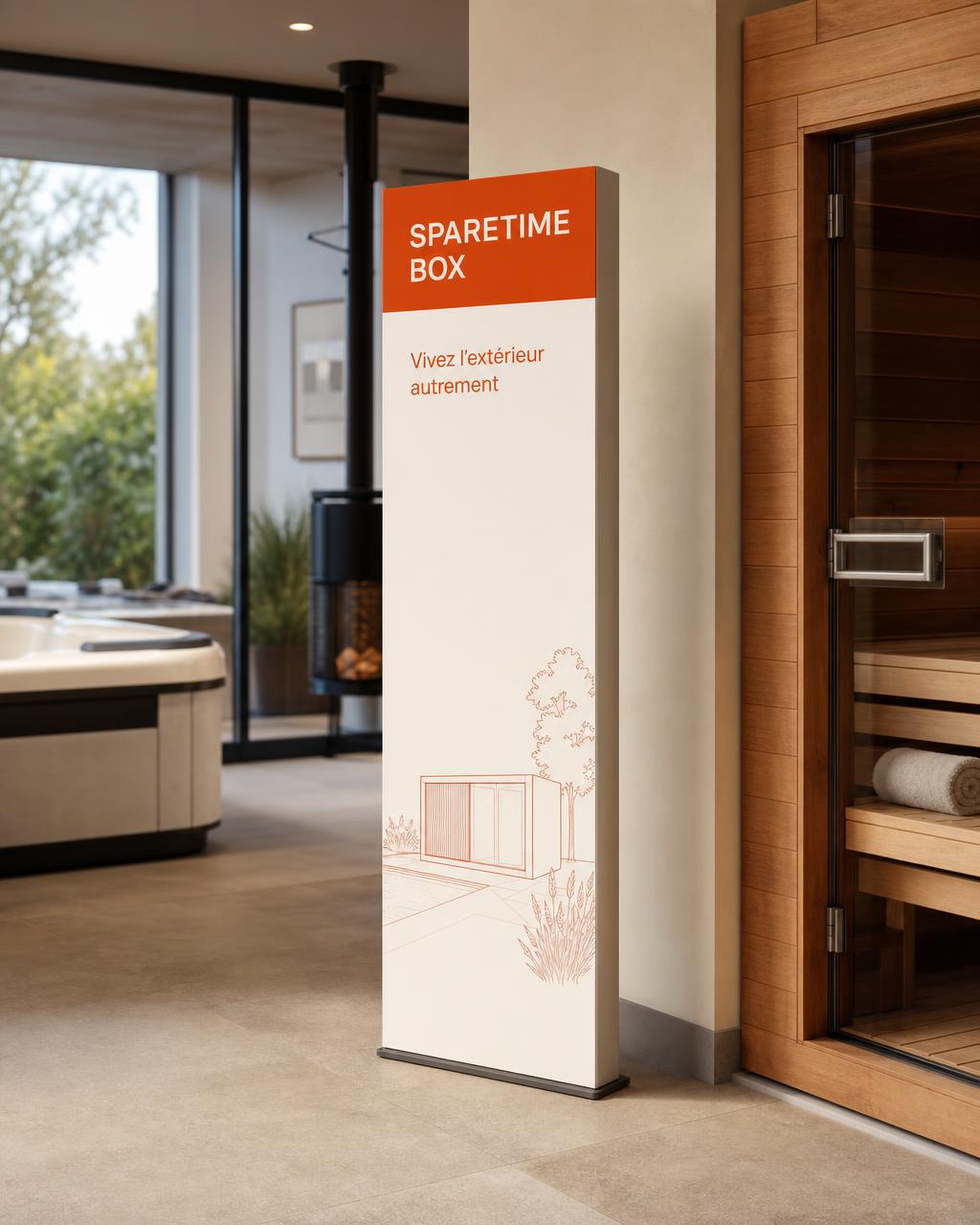 Totem aux couleurs Sparetime Box · visuel 3