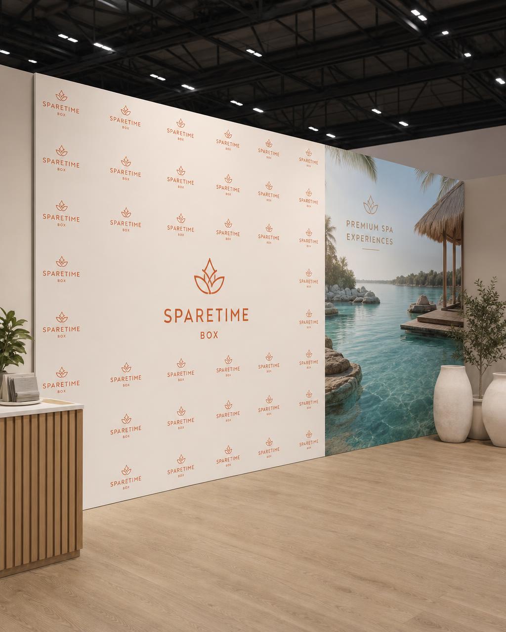 Backdrop (Mur d'images) aux couleurs Sparetime Box · visuel 1