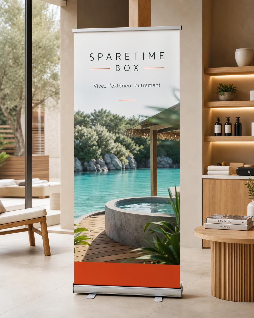 Kakémono (Roll-up) aux couleurs Sparetime Box · visuel 1
