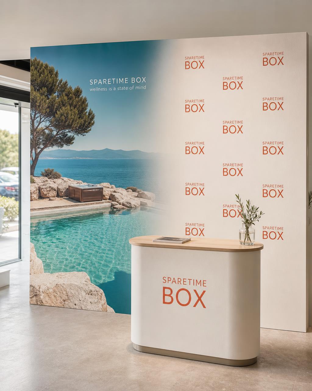 Backdrop (Mur d'images) aux couleurs Sparetime Box · visuel 3